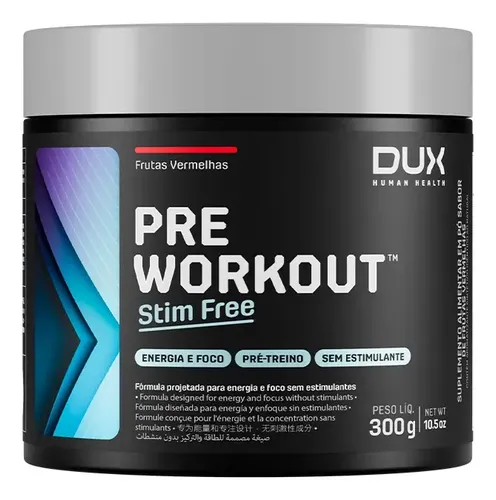 Pre Workout Original Stim Free Dux Sem Cafeína