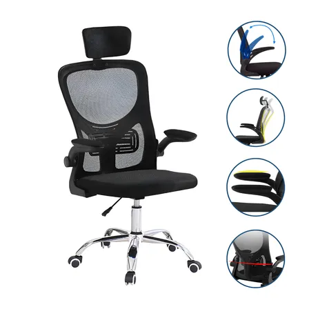 Cadeira De Escritório Executiva Presidente Office Preto - Luxo Premium