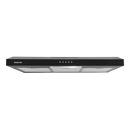 Depurador E Exaustor De Ar Suggar Slim Dps181pt 80cm Cor Preto 127v