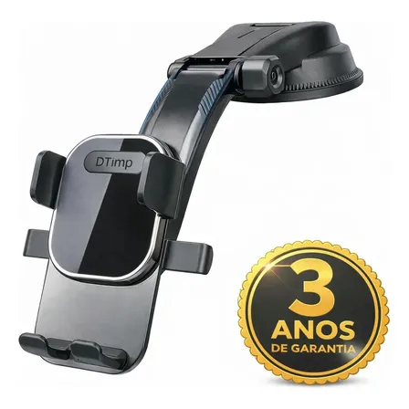 Suporte Veicular 360° Para Celular Automotivo Carro Painel Mesa Retrovisor Dtimp Preto