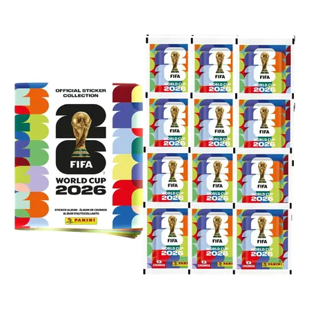 Copa 2026 | Álbum Capa Mole Com 12 Envelopes (84 Figurinhas)