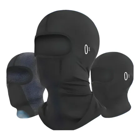 Touca Ninja Balaclava Proteção Uv50+ Térmica Moto Versão 1 Preto Curto