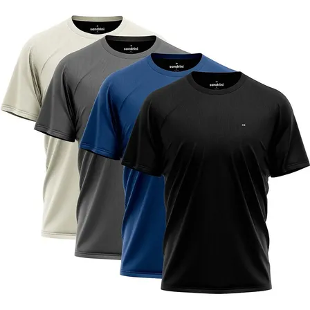 Kit 4 Camiseta Dry-fit Sandrini Masculina