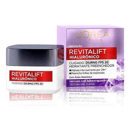 Creme Facial Anti-idade Dia Fps 20 L'oréal Paris Revitalift Todo Tipo De Pele