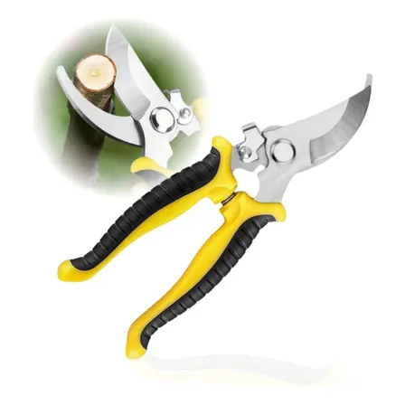 Tesoura De Poda Manual Para Jardinagem E Galhos De Plantas Amarelo