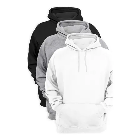 Kit 3 Moleton Masculino Blusa De Frio Gramatura 300 Quente