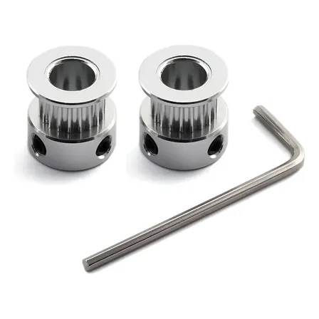 2 Polias Gt2 20 Dentes P/ Correia 6mm Furos 5, 6, 6.35, 8 Mm