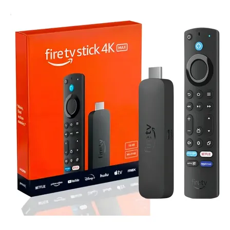 Amazon Fire Tv Stick 4k Max 16gb Wi-fi 6e Alexa Controle Por Voz Preto