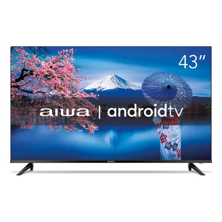 Smart Tv Aiwa 43 Android Full Hd Borda Ultrafina Hdr10 Dolby Áudio Aws-tv-43-bl-02-a