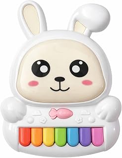 Coelhinho Musical com Luz e Som para Bebês – Brinquedo Educativo Interativo que Estimula o