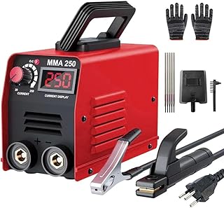FINYQBET Máquina de Solda Portátil, 250A com Tecnologia IGBT, Soldador Inversor - Ideal para