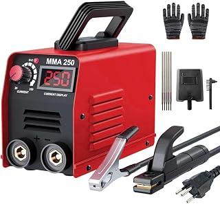 FINYQBET Máquina de Solda Portátil, 250A com Tecnologia IGBT, Soldador Inversor - Ideal para