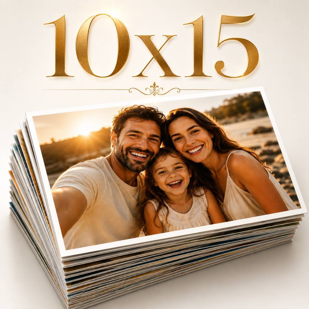 Revelação de Fotos 10x15cm | Kit 10 a 100 Unidades | Alta Qualidade | Envio Rápido | Cores Vivas |