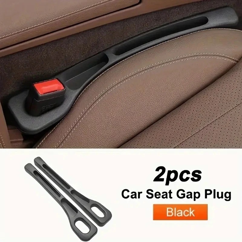 (1 par) Caixa organizadora para costura de assento de carro com tiras espaçadoras, prendedores para