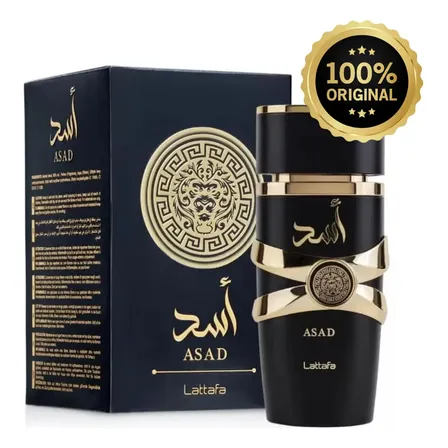Perfume Lattafa Asad 100ml Eau De Parfum Original Árabe Original Com Nota Fiscal E Selo Original