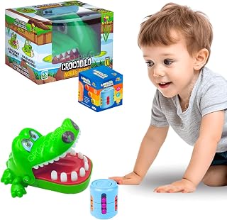 Brinquedo Crocodilo Morde Dedo Kit Brinquedos Criança 3 anos Infantil Jacare Dente Dentista