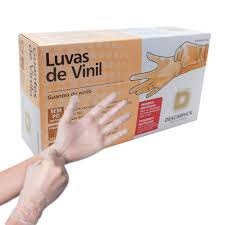 300 Luvas Descartáveis de Vinil Sem Pó Descarpack e/ou Medix - 3 Caixas com 100 Unidades Cada