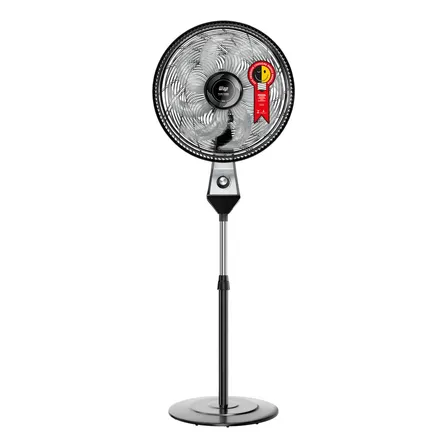 Ventilador Coluna 50cm 180w 8 Pás Silencioso Wap Flow Turbo Frequência 60 Hz 40 Cm Preto 220v Cinza