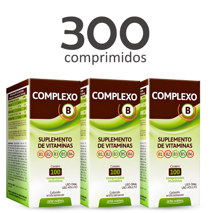 03un Complexo B Arte Nativa 100 Comprimidos