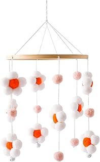 Móbile Giratório para Berçário, Brinquedo para Pendurar No de Bebê Ou No Berço, Laranja