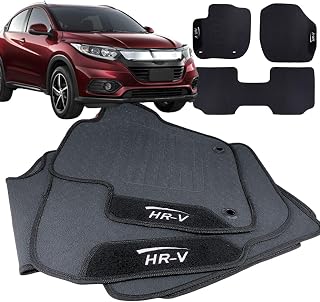Jogo de Tapete Borracha Automotivo Compativél para HRV 2019 2020 2021 2022 Impermeável