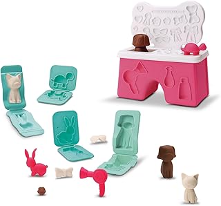 Diver Massa Pet Shop, Massa de Modelar com Acessórios, Moldes Temáticos de Animais, para Crianças