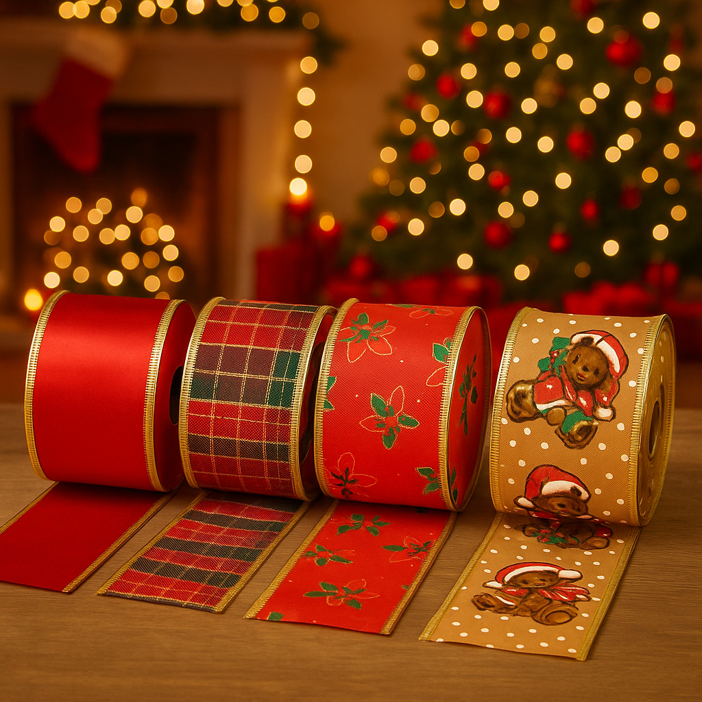 Fita Decoração Natal 10 Metros Decoração Laço Natalino Presente Fita Decoração Arvore de Natal