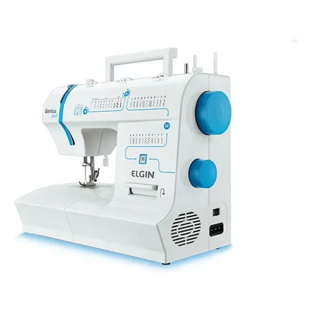 Máquina De Costura Elgin Jx-4035 Genius Plus 31 Pontos Cor Branco 220v