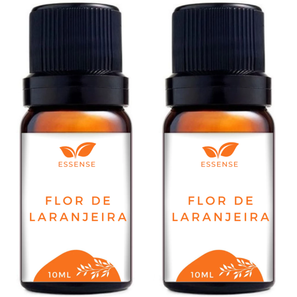 2 Essências de Flor de Laranjeira 10ml Hidrossolúvel Aromatizador Difusor Umidificador Base Água