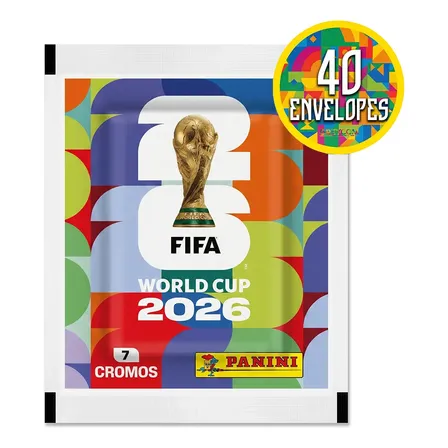 Kit 280 Figurinhas Do Álbum Copa Do Mundo 2026- 40 Envelopes