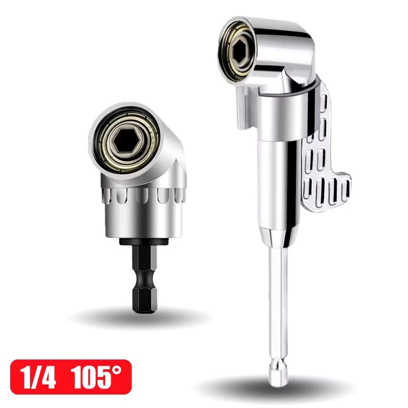 Adaptador Angular Curto ou Longo Para Parafusadeira e Furadeira 105°