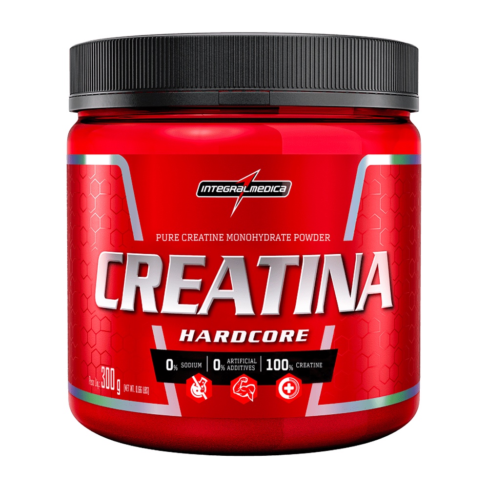 Creatina Pura Monohidratada Hardcore 300g 150g Original - Integralmedica