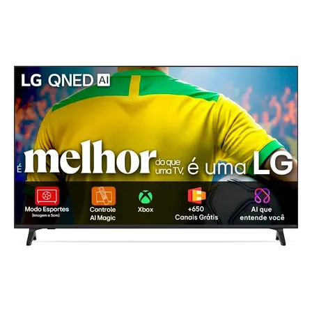 Smart Tv 4k 55  LG Qned73 Portal De Games Processador Ai 7 Gen8 4k Super Upscaling Google Cast