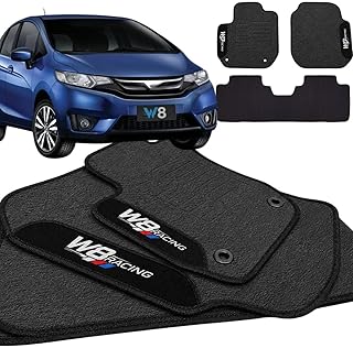 Jogo de Tapete Borracha Automotivo pra Carro Compatível com Fit 2015 2016 2017 2018 2019 2020 2021