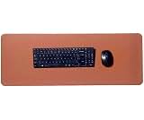 Mouse Pad 80x30cm KingPad Couro Ecológico Caramelo – Desk Pad Antiderrapante para Escritório, Home