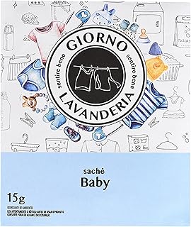 Sachê Perfumado Para Armário e Gavetas (Aromatizador), Baby, Giorno Casa, 15 g, Azul
