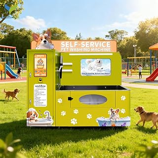 Máquina de lavar roupa para animais de estimação autônomo para cães, banheira, estação de lavagem