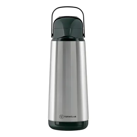 Garrafa Termica Lumina 9751 Termolar - 1 Litro - Aço Inox Prateado