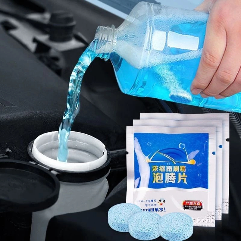 5/10 Peça Limpador De Parabrisa De Carro Detergente Limpa Vidros Concentrado Dose Filme