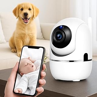 Câmera Baba Eletronica Wi-Fi de Monitoramento e Segurança com áudio bidirecional, visão noturna e