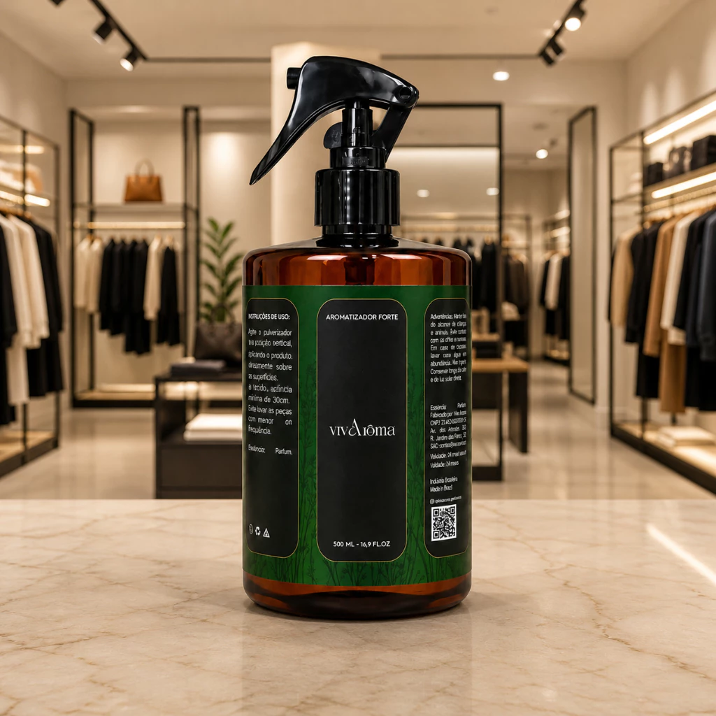 Aromatizador Forte Linha Premium lojas famosas alta fixação 500mL