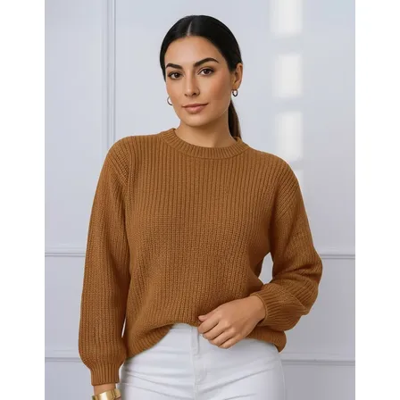 Suéter Blusa Manga Longa Max Cropped Frio Pullover Lã Trico