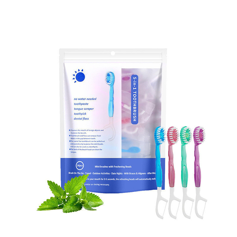 Escova de Dente 5 em 1 com Cápsula Refrescante