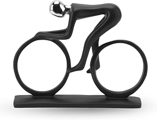 Ornamento Natudeco Bike Rider Arte Escultura Decoração para Casa Estátua Esportes Hobby Figura