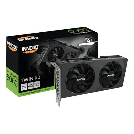 Placa De Vídeo Nvidia Inno3d Rtx 5060 Twin X2 8gb Gddr7
