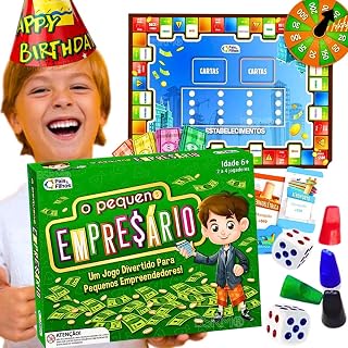 Jogo O pequeno empresario jogos de tabuleiro infantil pedagógicos educativos brinquedo educacional