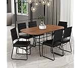 Conjunto Sala de Jantar 6 Cadeiras Fênix Carraro PretoConjunto Sala de Jantar 6 Cadeiras Fênix