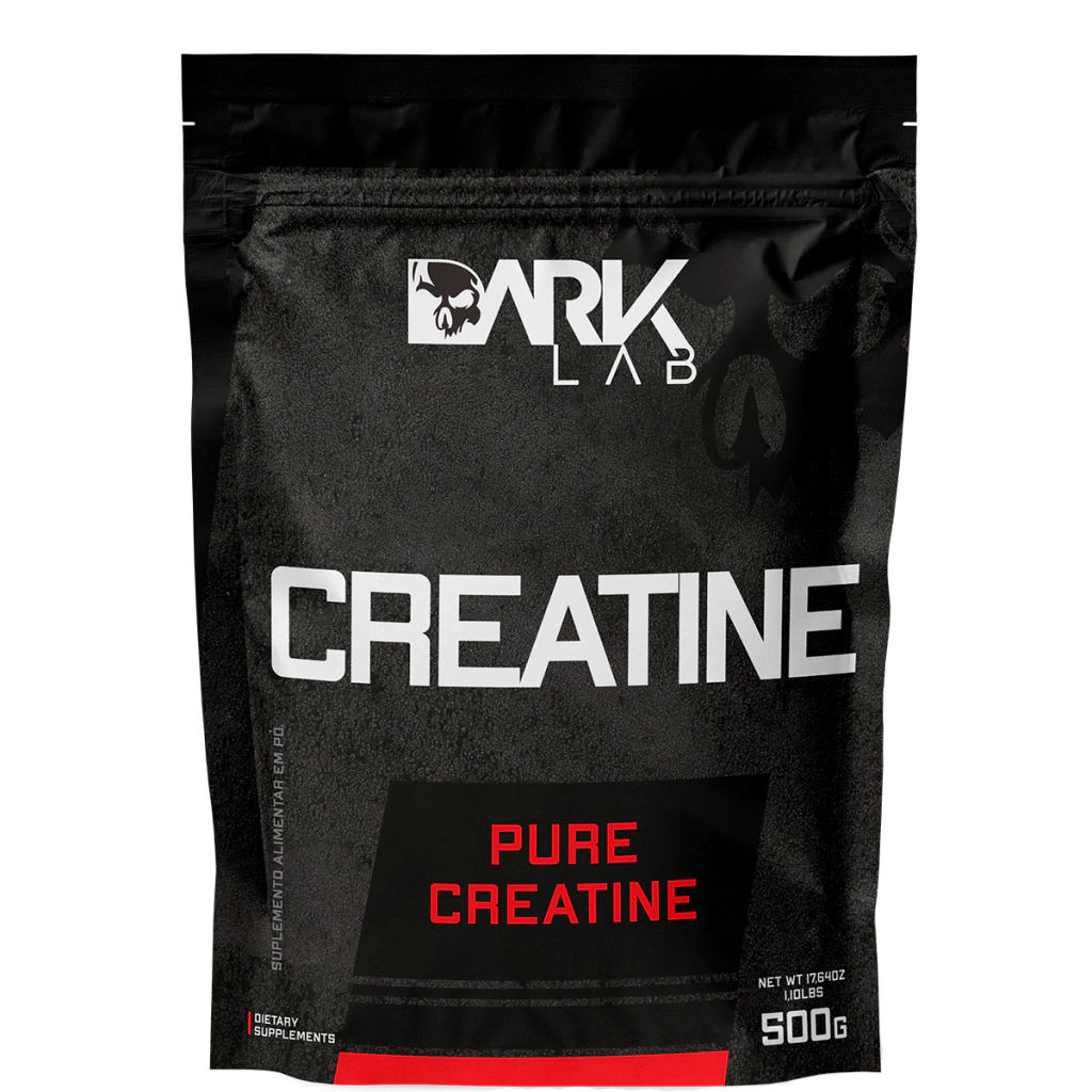 Creatina Monohidratada Pura Refil 500g Dark Lab - Creatina 100% Pura