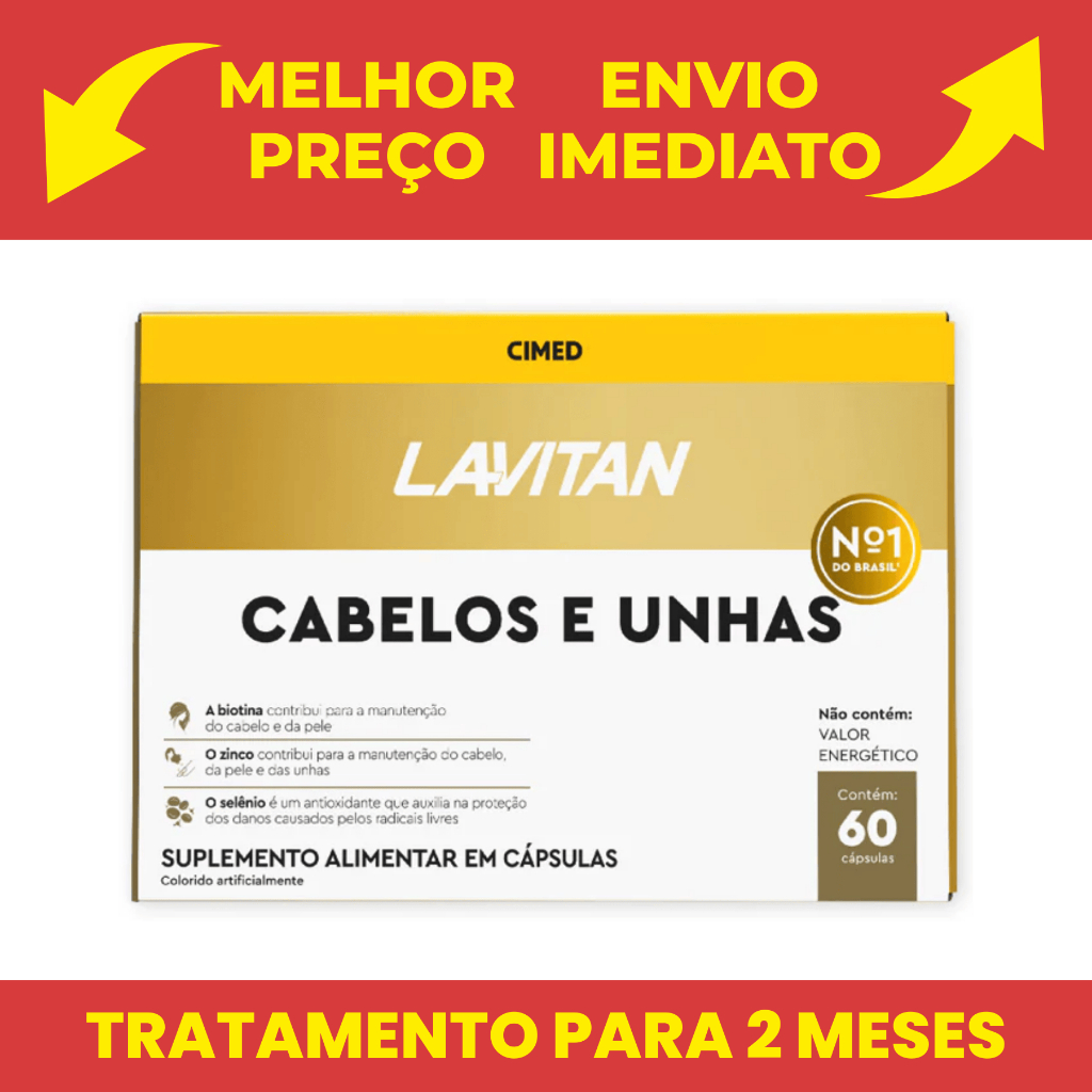 Lavitan Hair Cabelos E Unhas Cimed com 60 capsulas