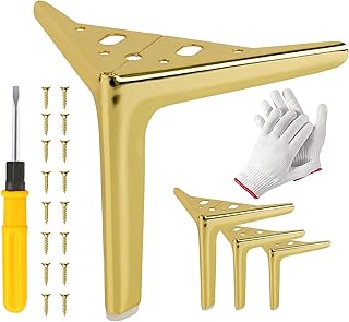 4 peças de pernas de móveis, pernas de sofá de metal para estante, armário, mesa, cadeira, sofá,